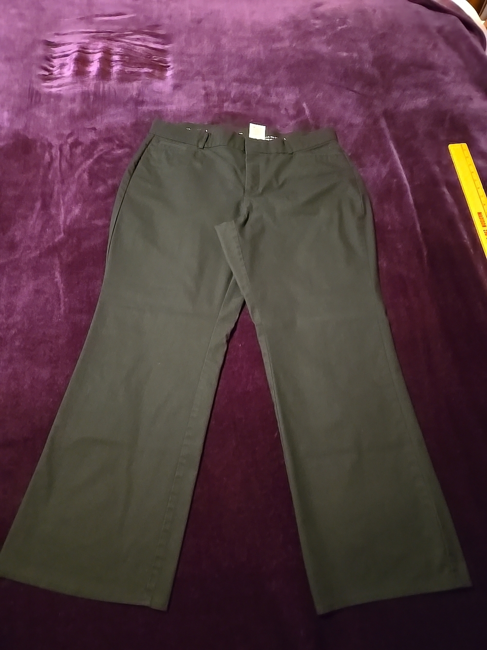 Dockers Classic Black Wide-Leg Dress Pants Size 18W GUC